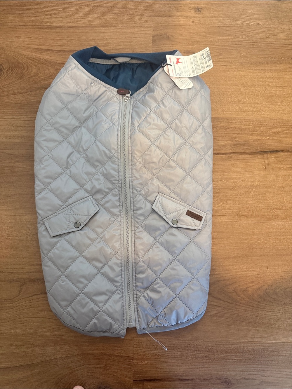 Reddy quilted bomber dog vest xl primaloft grey